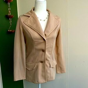 Vintage 60s 70s Union Made Tan Blazer
